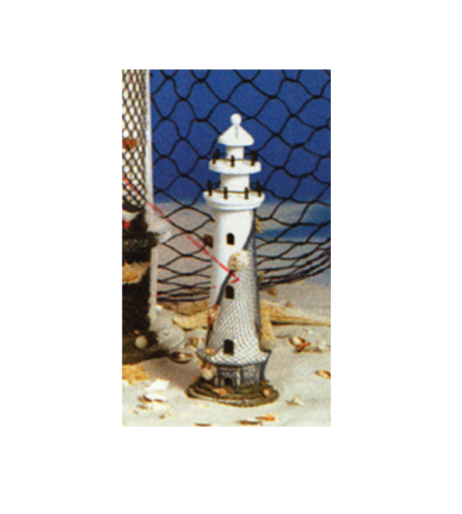 White Wooden Lighthouse 15"
